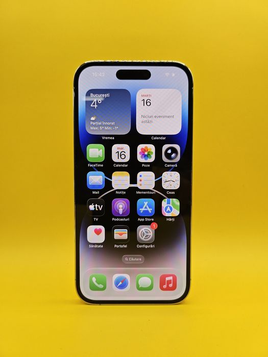 iPhone 14 Pro 128 GB Silver Sănătate Baterie 100%