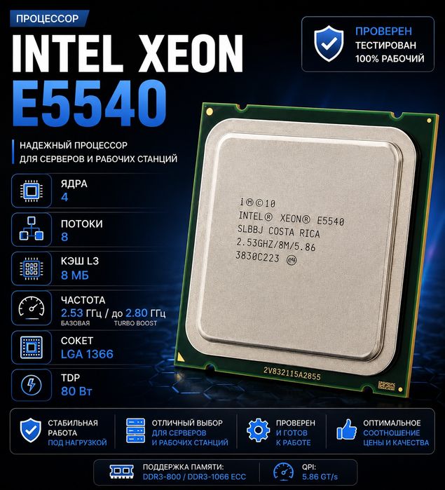 Процессоры Xeon-Core i5