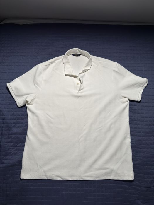 Tricou Polo Southblue 3XL Alb Texturat Clasic