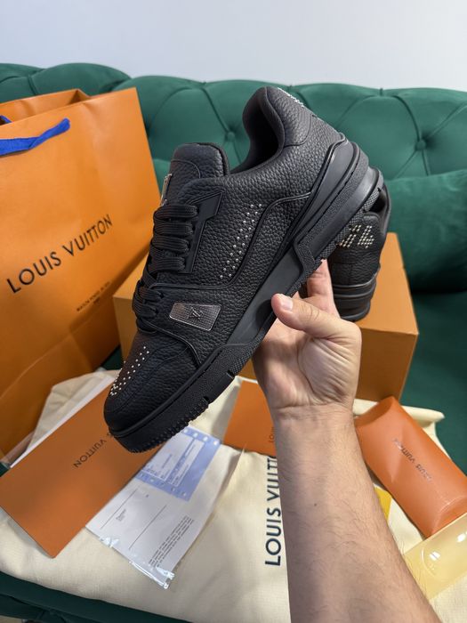 Adidasi Louis Vuitton piele naturala 100% Full Box colectie noua