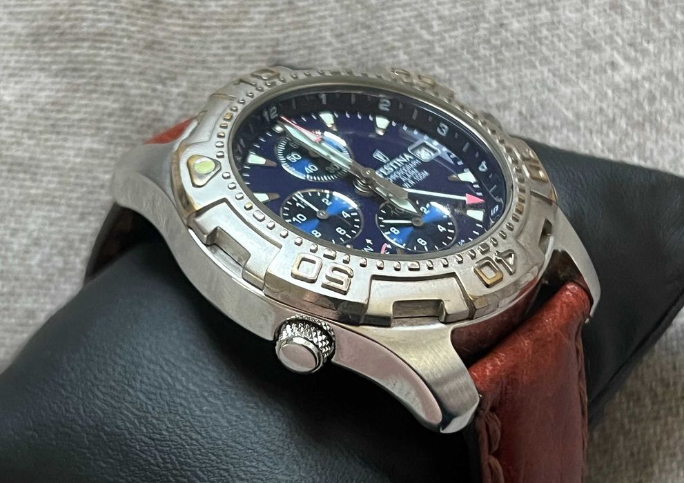 Ceas Festina Alarm Chronograph 8967 otel 100m cronograf vintage