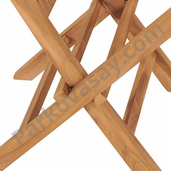 Сгъваеми градински столове тиково дърво масив