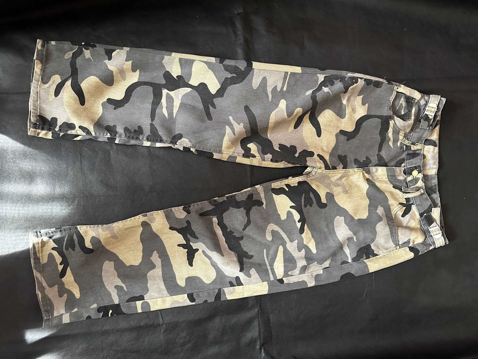 Дамски карго панталон - розов камуфлаж pink camo cargo pants M/L