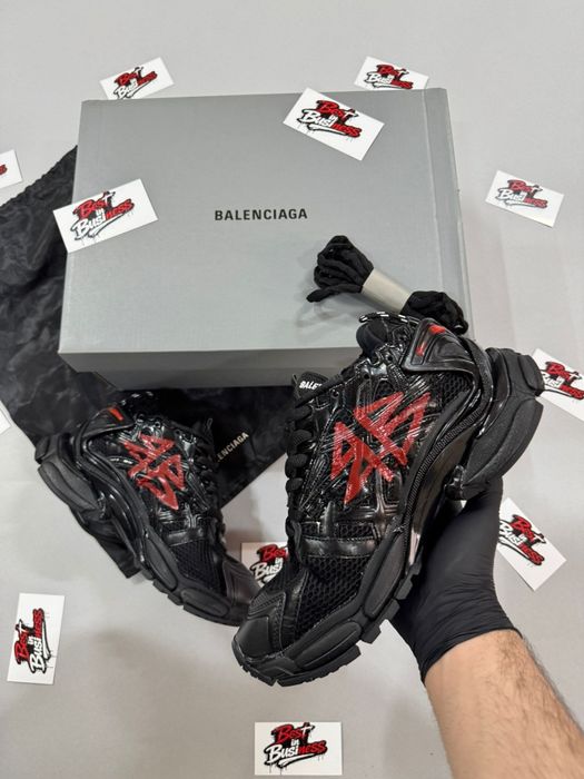 Adidașii Balenciaga Runner Graffiti Negri Noi Calitate Superioara