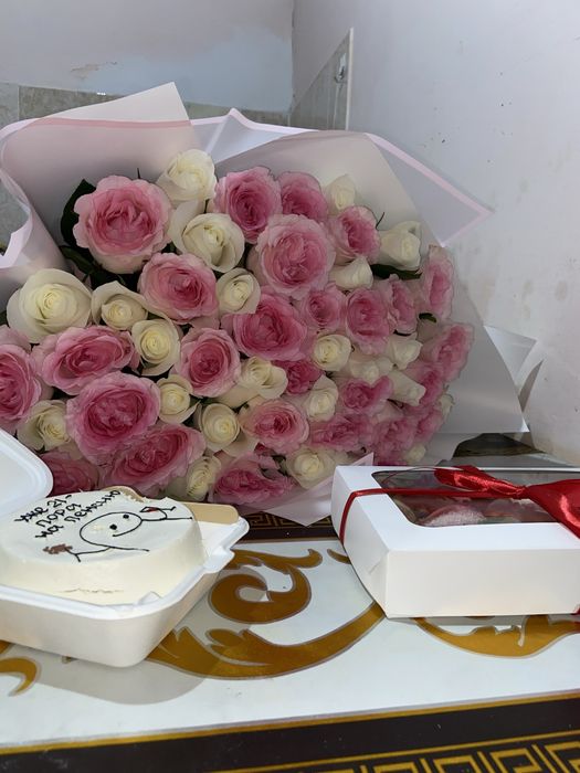 Цветы роза 51 штук