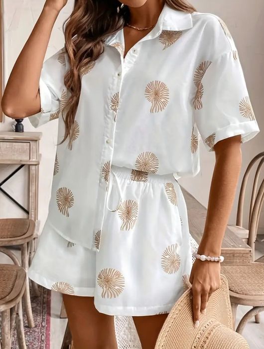 Дамски летен комплект и Кожен къс панталон