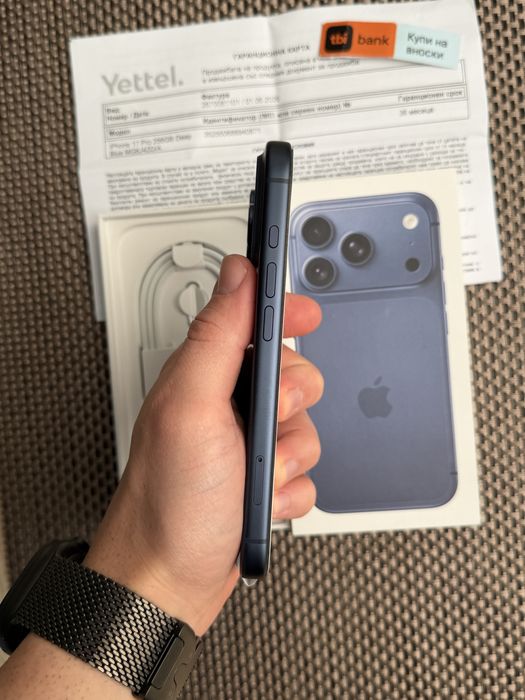 НОВ! *ЛИЗИНГ* iPhone 17 Pro 256Gb Deep Blue 36М ГАРАНЦИЯ