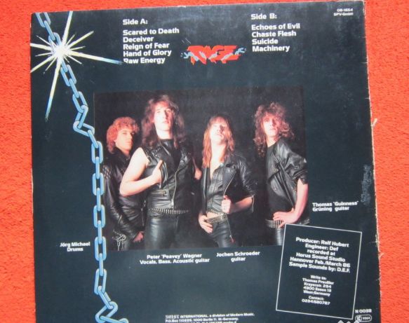 cadou rar vinil Rage 1986(ex-Avenger) Reign Of Fear-1stEd.Germany