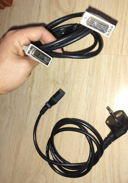 Cablu alimentare calculator / PC, monitor, imprimanta + cablu DVI