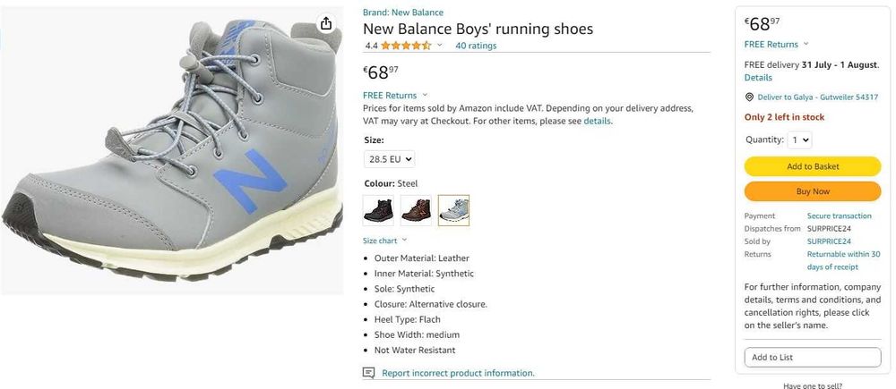 Нови боти, ботуши, апрески - Geox, Puma, Superfit, New Balance - н. 30