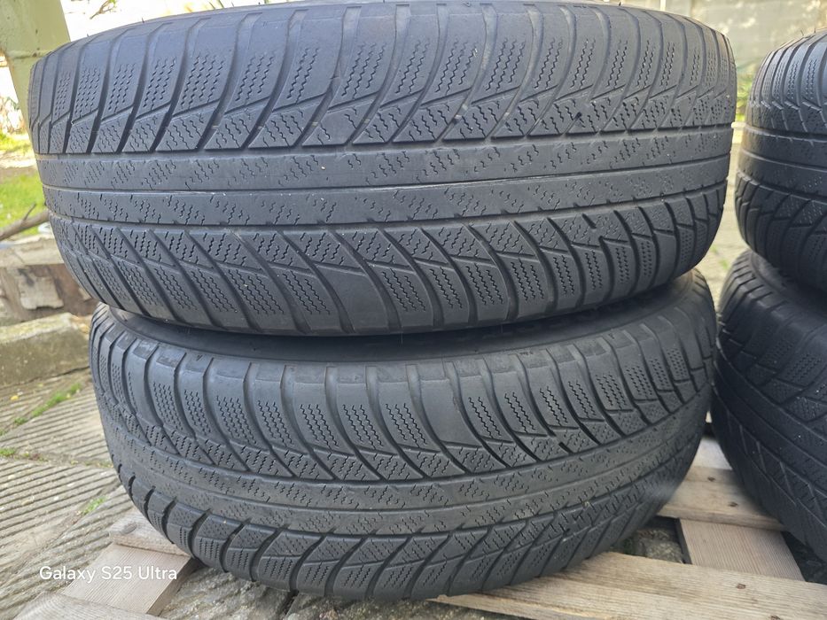 Лети джанти 17ки 5х112 Mercedes + зимни гуми 215/65/17 Bridgestone