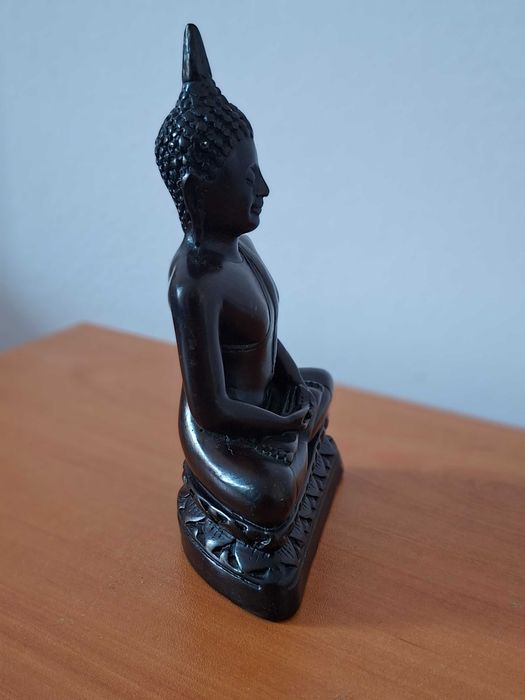 Тежка статуетка Буда – медитираща поза, луксозна декорация (20 см)