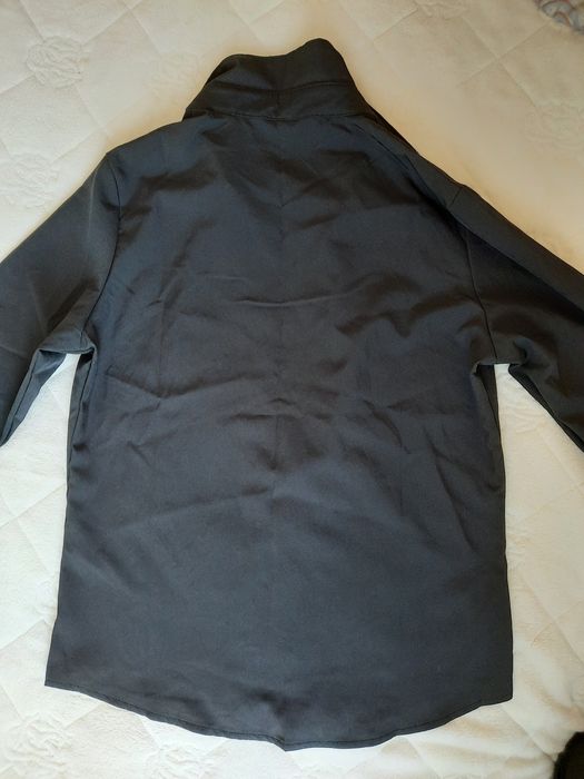 чёрная базовая рубашка