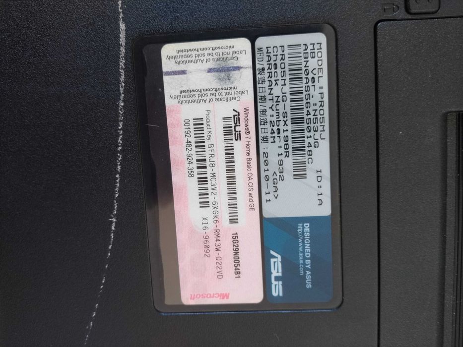 Ноутбук ASUS PRO5MJ бу