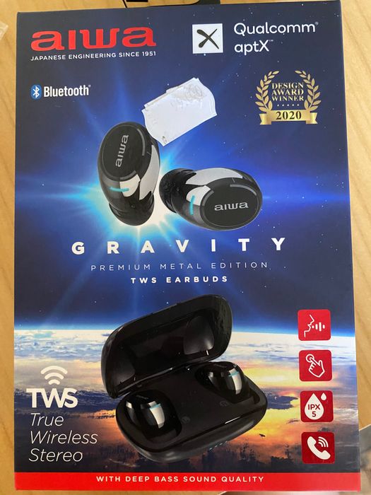 Безжични Bluetooth слушалки AIWA EBTW-850. С 2 години гаранция