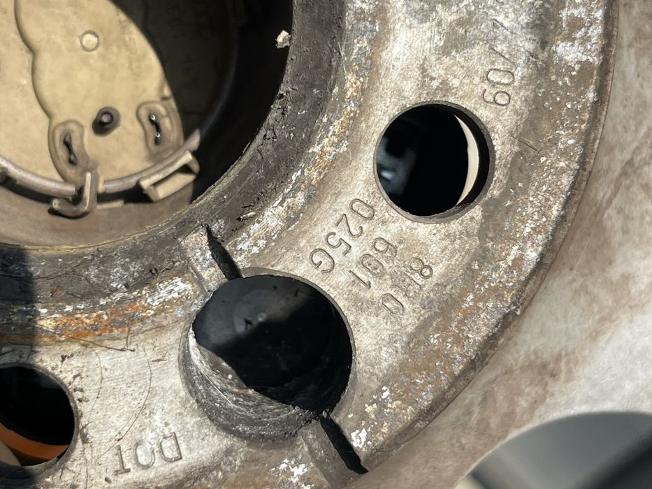 Set jante aliaj R17 5x112 originale Audi Q5  cu anvelope de iarna