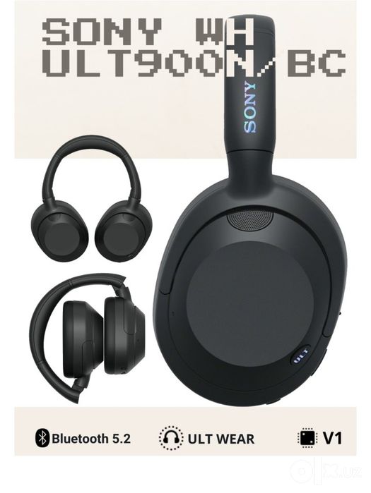 Наушники Sony Overhead ULT WH-ULT900N/HC, чёрные