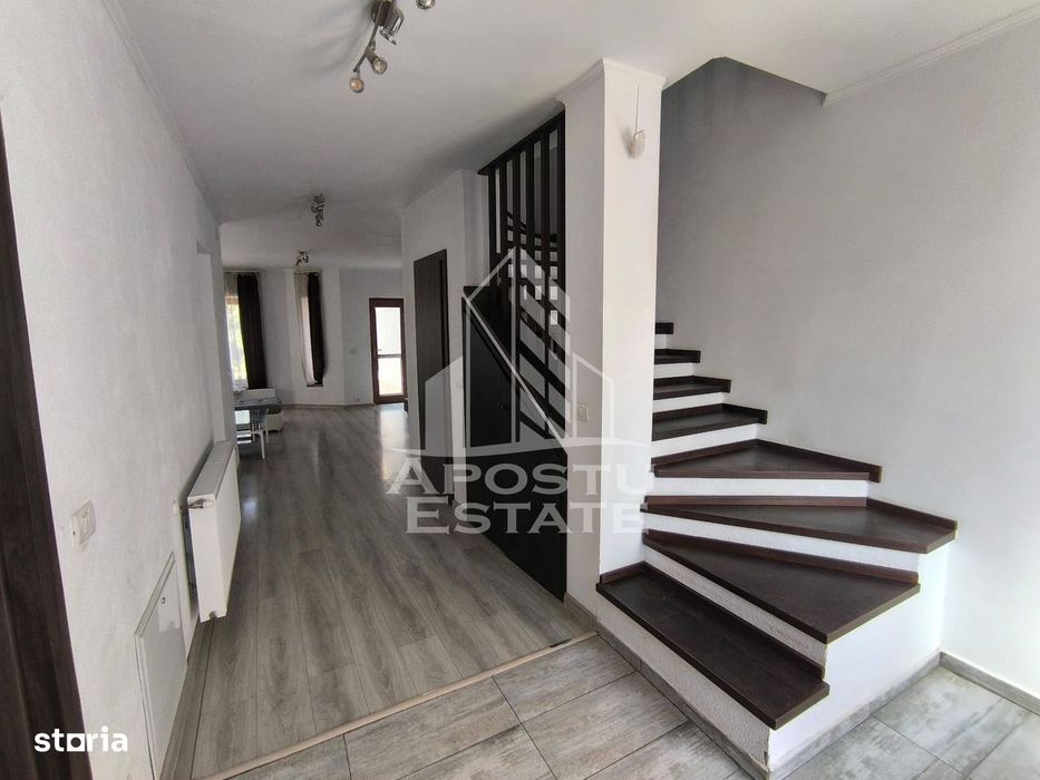 Duplex de vanzare, cu 4 camere si 3 bai, mobilat si utilat,Dumbravita
