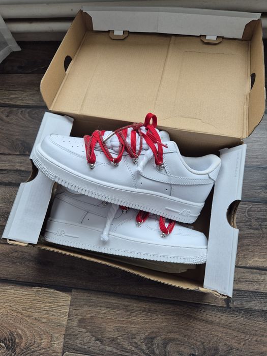 Nike air force 1 rope red