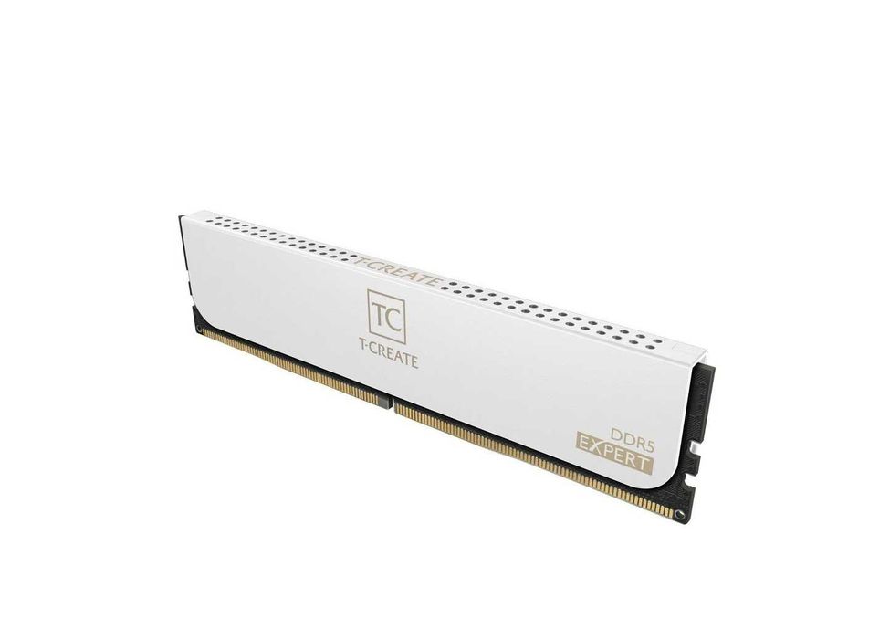 { TeamGroup T-CREATE DDR5 96GB (2x48GB) 6400MHz PC Memory White