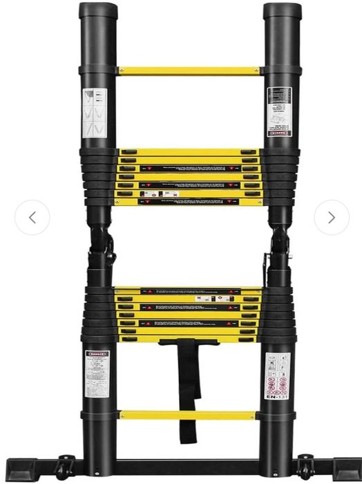 Лестница телескопическая алюминиевая  3.2+3.2м / 4.4+4.4м – профессион