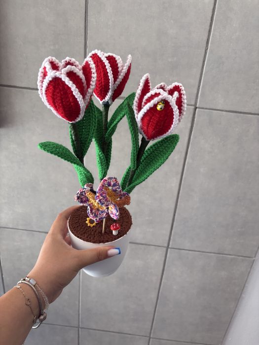 Floricele tricotate manual