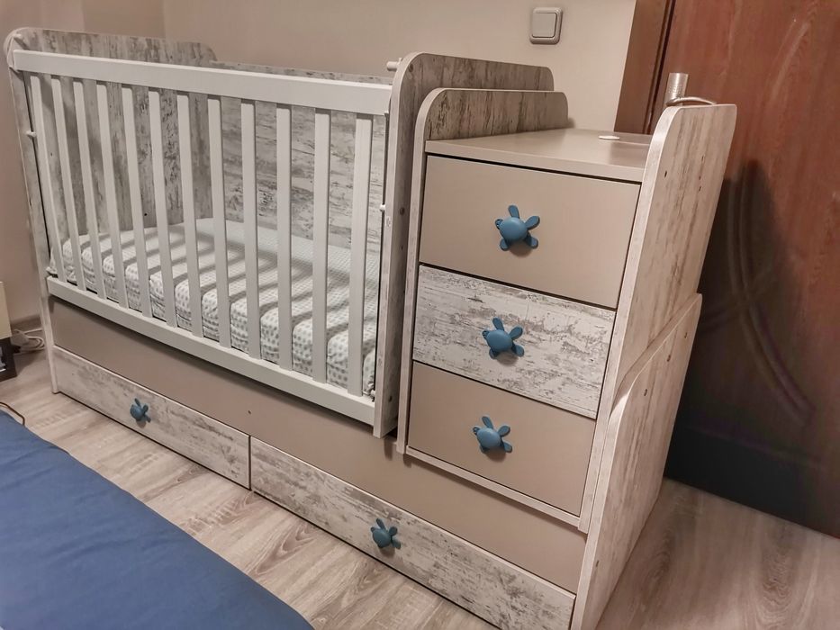 Бебешко легло люлка Флоренция 60X120 СМ кошара с матрак
