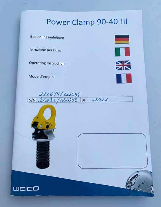 Pitzl PowerClamp III D40/90 - Комплект повдигаща скоба 2022г.