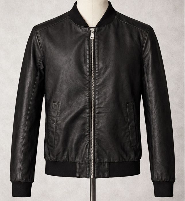 Черно пролетно кожено яке