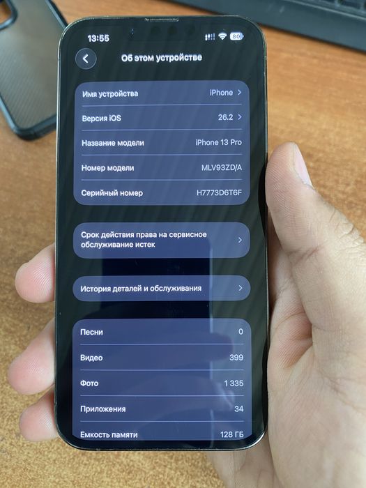 Айфон 13 про в чёрном цвете