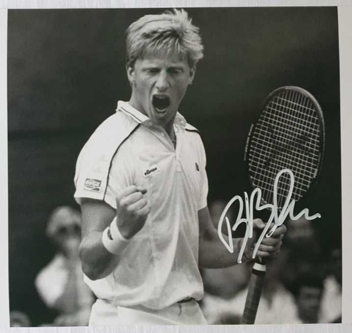 Poza colectie semnata  Boris Becker - cu certificat