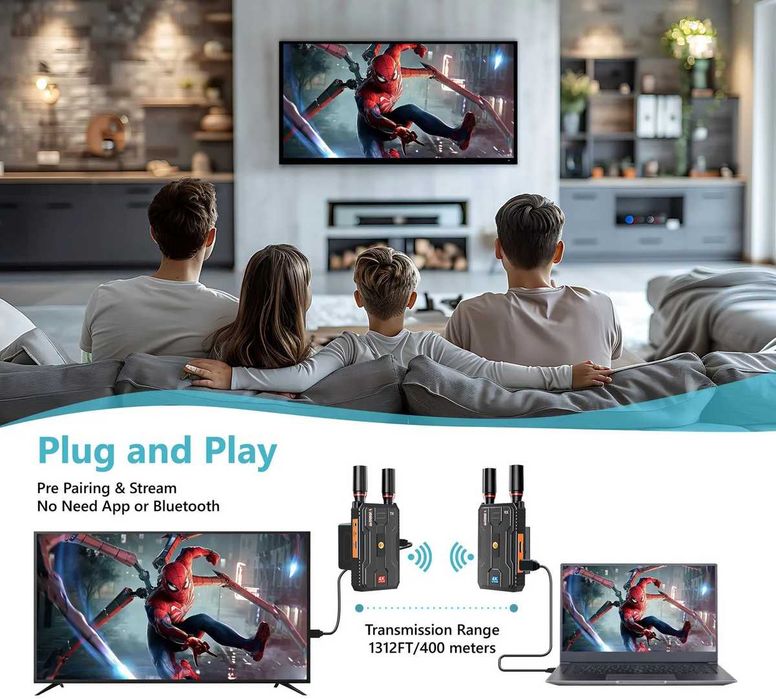 Видеосендер VRRIIS WL097Pro  (4K - 30Hz)