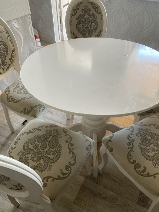 стол стулья  натуральное дерево