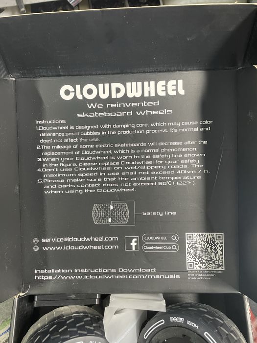 Roti skatebord cloudwheel noi