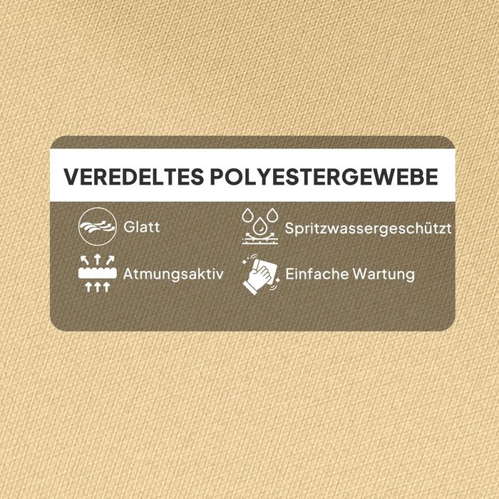 Възглавница за седалка Outsunny, дебела подплатена възглавница за мебели за сядане