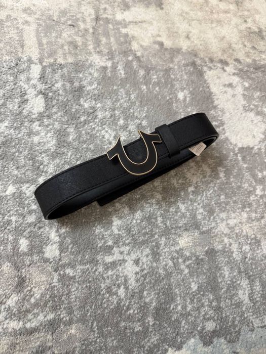 True Religion ремень черного цвета