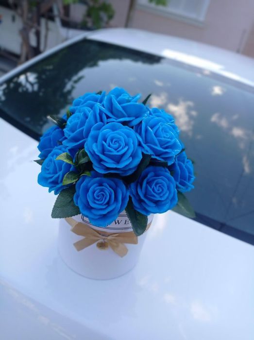 Bayram uchun sovunli buket sovg‘asi Sovunli atirgul buketlari Toshkent