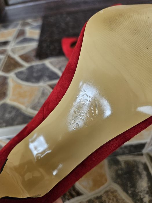 Pantofi stiletto piele naturala nr 35