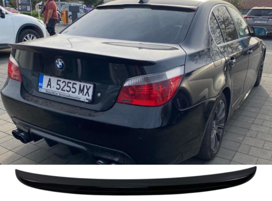 Лип Спойлер Багажник BMW E60 M5 – Черен Гланц