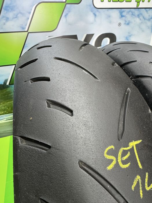 Set Anvelope Moto 120 70 17 si 180 55 17 Dunlop Gpr300 cauciuc Set 140