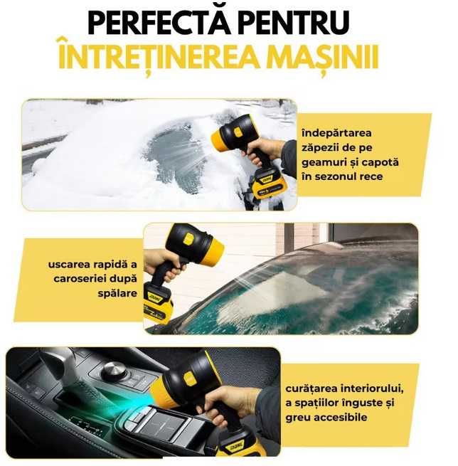 Преносима турбо духалка 1050W, Li-Ion батерия 48V