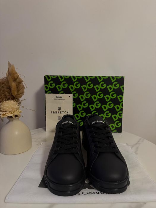 Tenesi/Papuci Dolce Gabbana Full Black