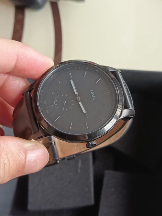 Ceas Fossil Negru La Cutie Model Deosebit