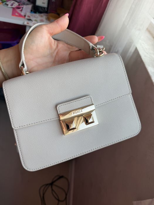 Furla кожена чанта