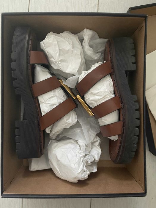 Кожаные сандали Massimo Dutti