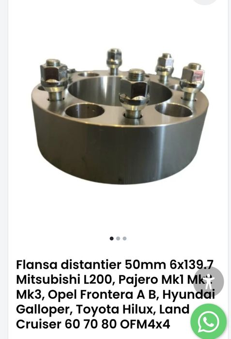 Flanșe distanțiere Toyota Hilux, L200