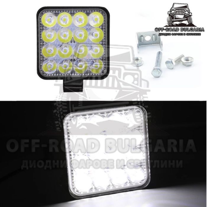 ПРОМОЦИЯ 10 Броя 48W Диодни Фарове За Джип, Фарове Трактор