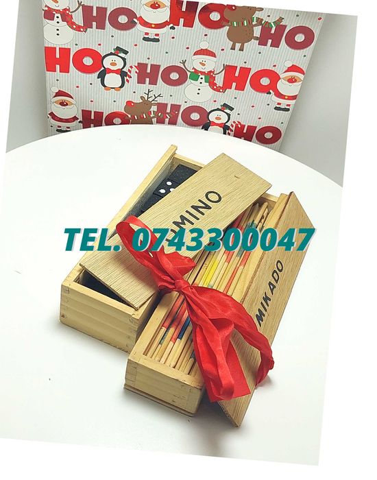 Pachet De Sarbatori  Joc Marocoo mikadoSi Domino  Transport Gra
