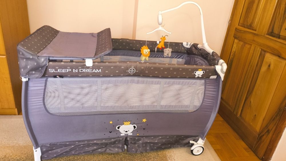 Бебешка кошара Lorelli 2 нива + МАТРАК