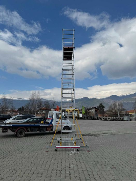 Професионално мобилно алуминиево скеле BISONTE TeleSafe 008XL